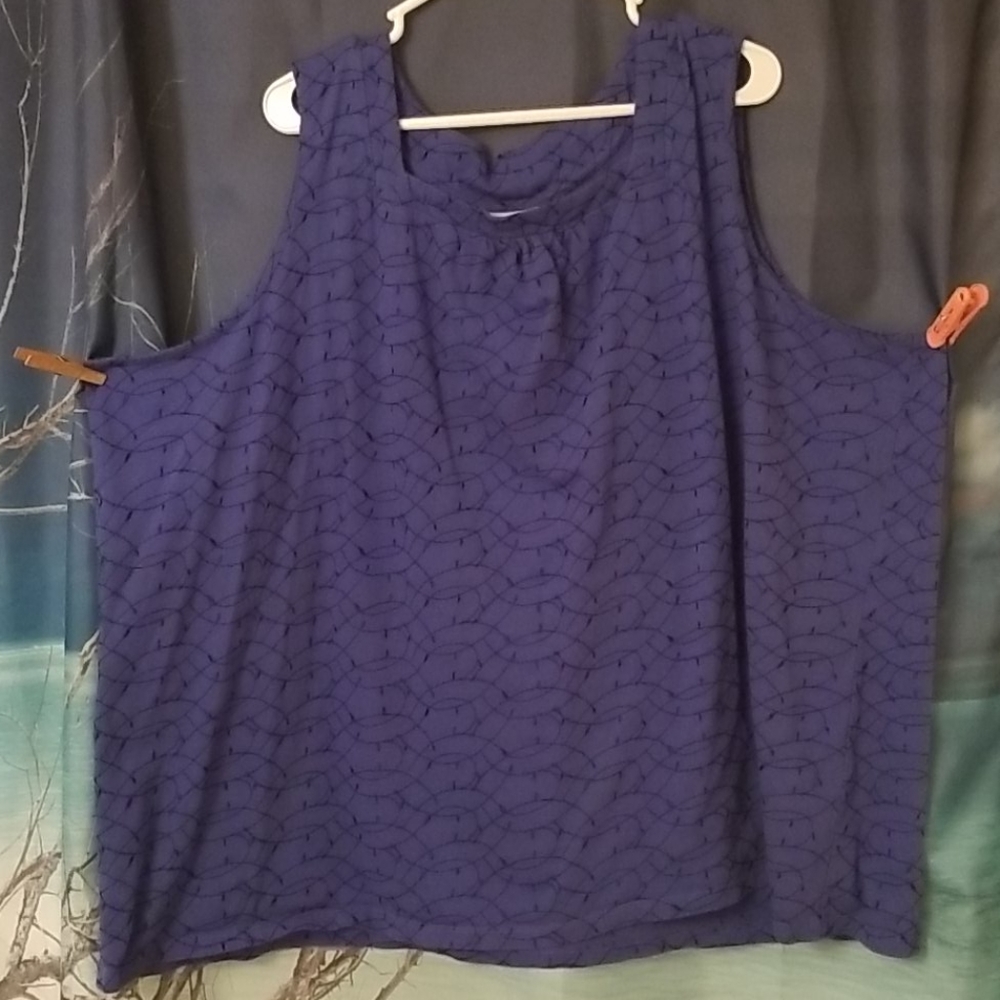 Royal Blue Embroidered Tank #